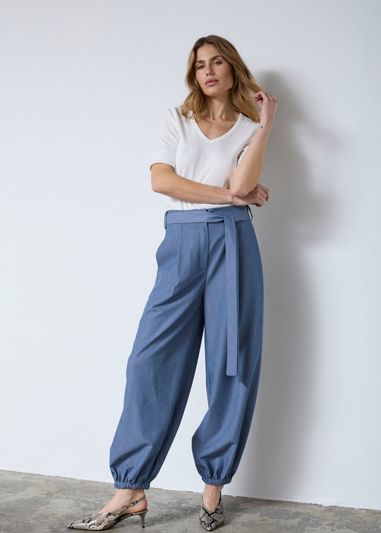 Co’Couture 41208 Ellycc Balloon Pant Dusty Blue