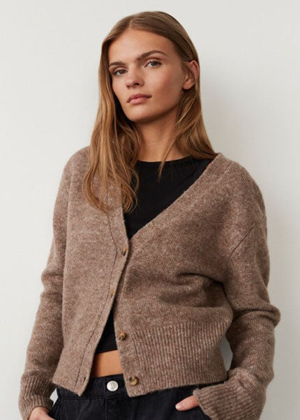 Sofie Schnoor Leva cardigan brown melange