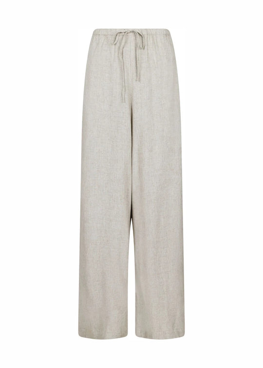 Neo Noir Lissabon Soft Linen Pants sand