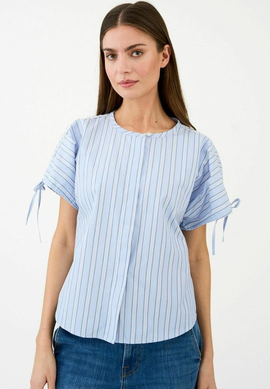 Pieszak PD-Madison SS Shirt Stripe Kentucky Blue