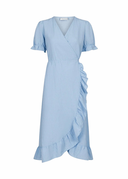 Neo Noir Marietta Linen Dress light blue
