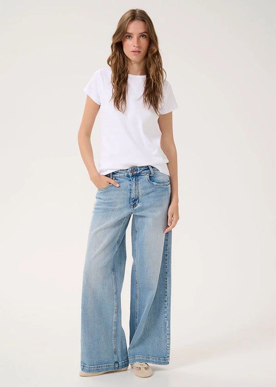 My Essential Wardrobe DangoMW Denim High X-Wide Light Blue Retro Wash