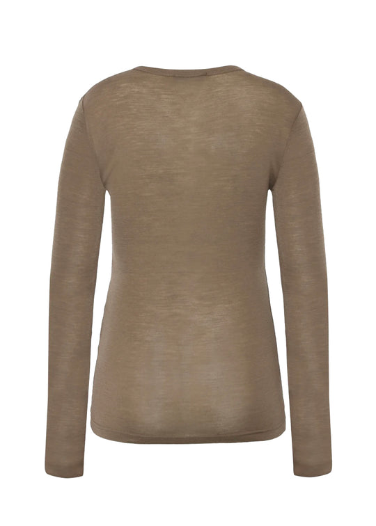 Minimum Natashas merino crewnneck Shitake