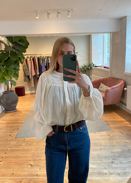 Plissé Copenhagen Lucielle Belt dark brown