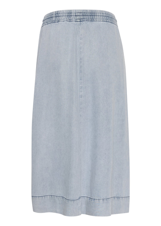 Gestuz GZfelina long skirt Light blue washed