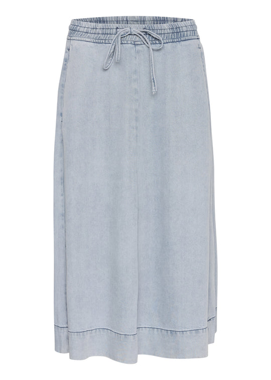Gestuz GZfelina long skirt Light blue washed