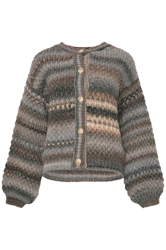 Noella Kae Knit Cardigan Light Grey Mix