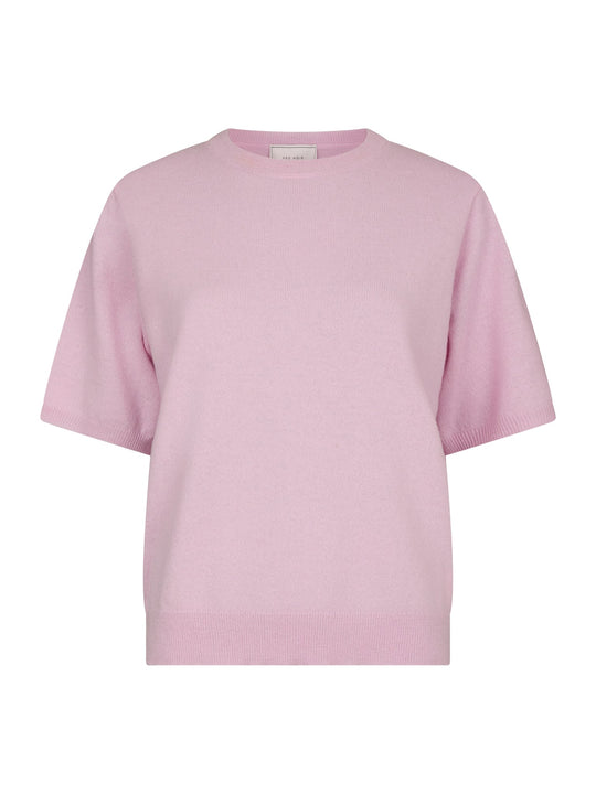Neo Noir Missy Knit Tee Light Pink