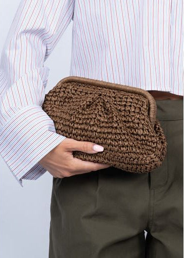 Pre-order uge 22. Sui Ava Olivia bloom bag dark brown