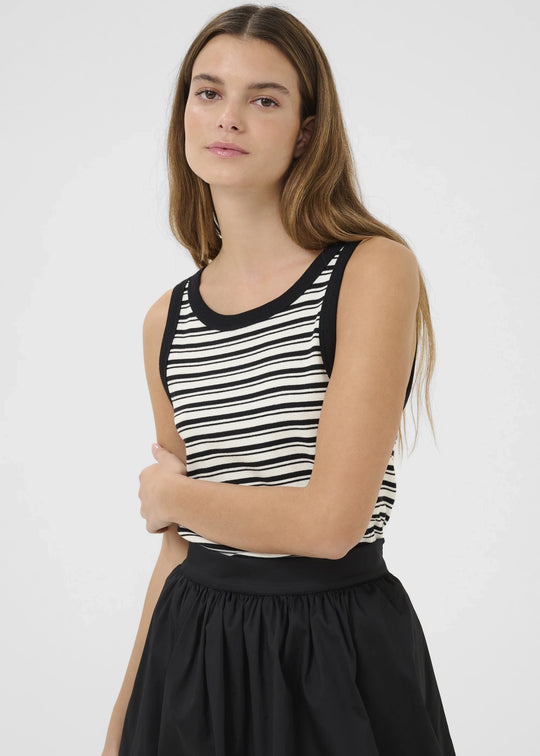 Karen By Simonsen KBOva Boat Top Ova Black Stripe
