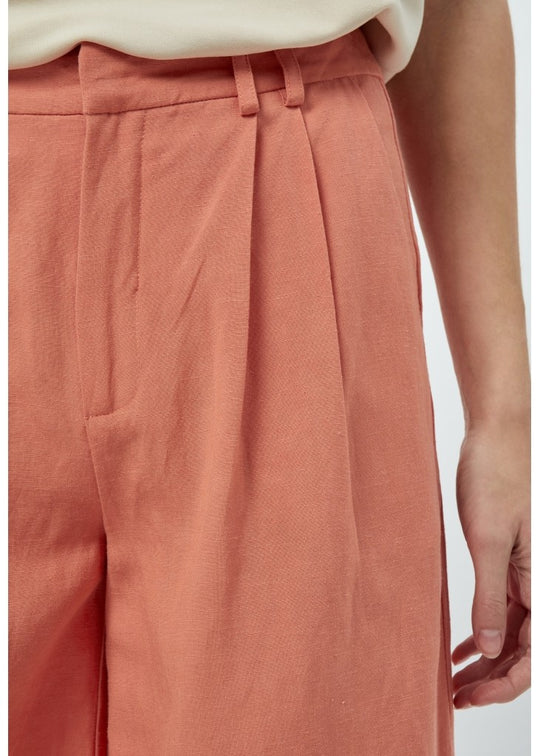 Desires Clarke Mid Waist Bermuda Shorts Melon Peach