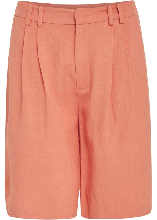 Desires Clarke Mid Waist Bermuda Shorts Melon Peach