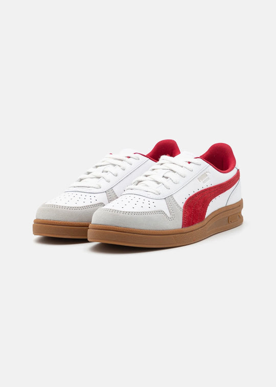 Puma Indoor white Dark Grimsongum red