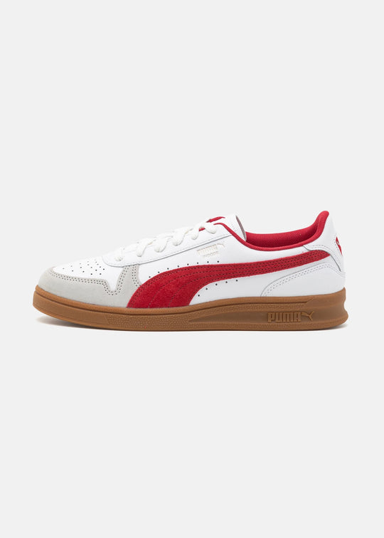 Puma Indoor white Dark Grimsongum red