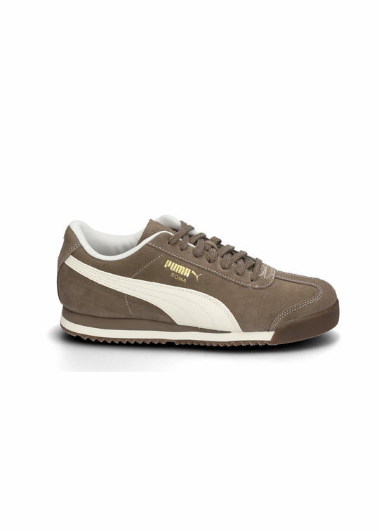 Puma Roma Suede Totally Taupe-Warm White