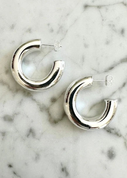 Plissé Copenhagen Argyle hoop Silver