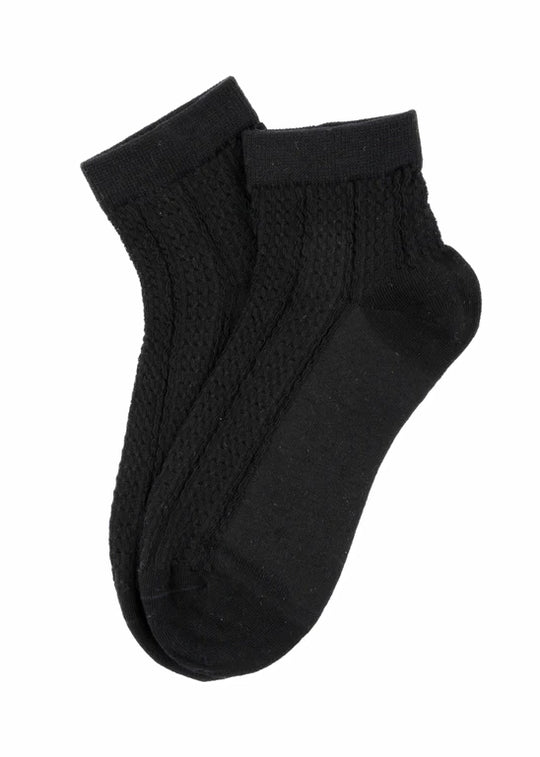 Sui Ava Sofie Ankle Socks Black