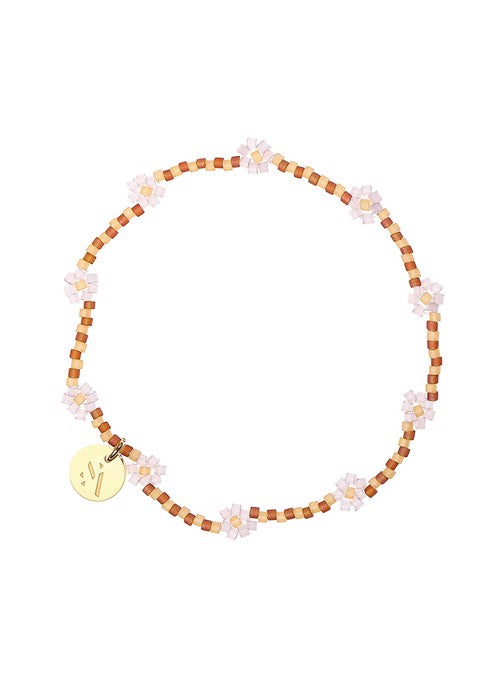 Sui Ava Daisy Armband Miyuki Heavenly White