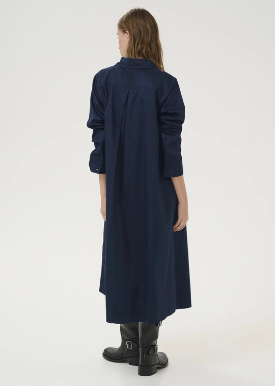 My Essential Wardrobe SunnaMW Long Dress Dark Sapphire Blue