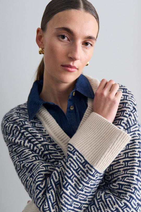 Pieszak PD-Talia Knit Cardigan midnight navy