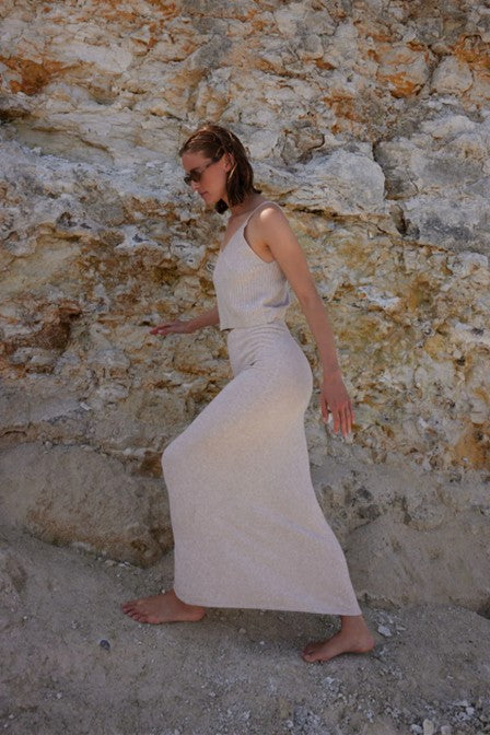 Esmé Studios ESRim Knit Top Sand