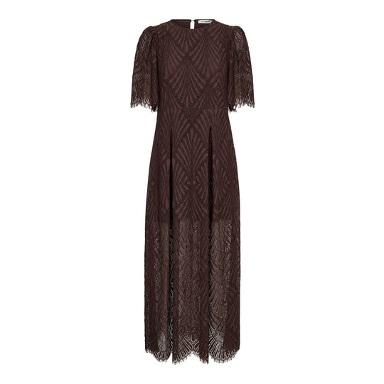 Co’Couture Leticc Lace Maxi Dress Dark Brown