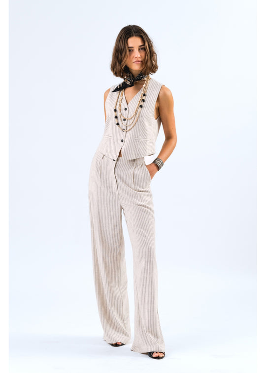 Lollys Laundry TorinoLL Vest SL creme