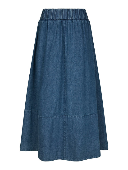 Neo Noir Yara Denim Skirt Blue