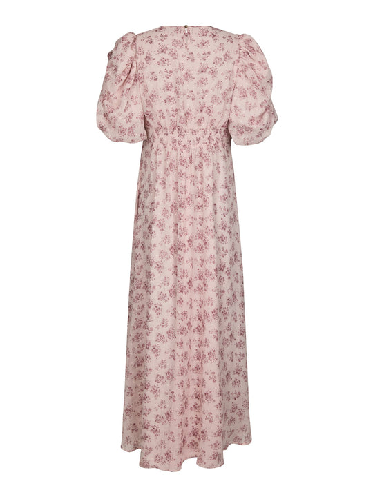 Neo Noir Kikka Chiffon Flower Dress Rose