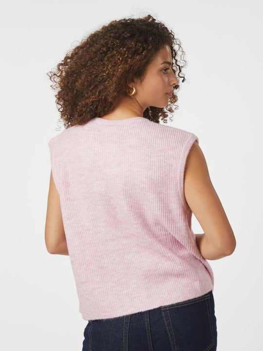 Neo Noir Everest Knit Vest Light Pink