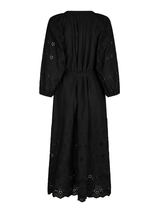 Neo Noir Colette Embroidery Dress Black