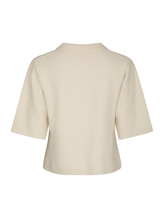 Neo Noir Cunna Knit Blouse Ivory