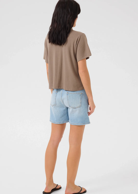 My Essential Wardrobe AbbyMW Polo Tee Walnut