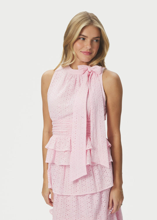 Neo Noir Ansol Emb Top Light Pink