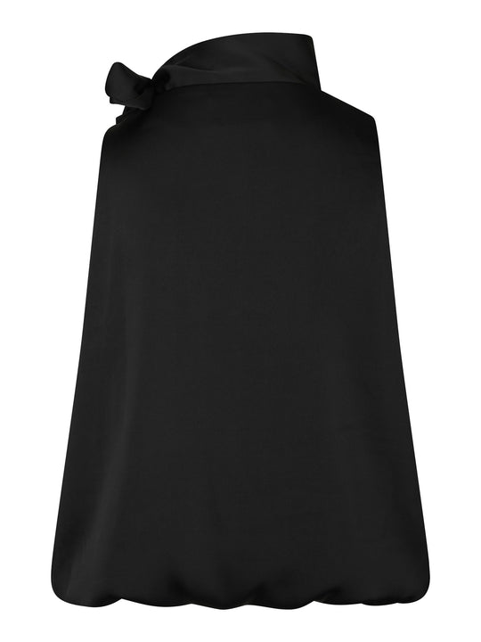 Neo Noir Veda Drapy Satin Top Black