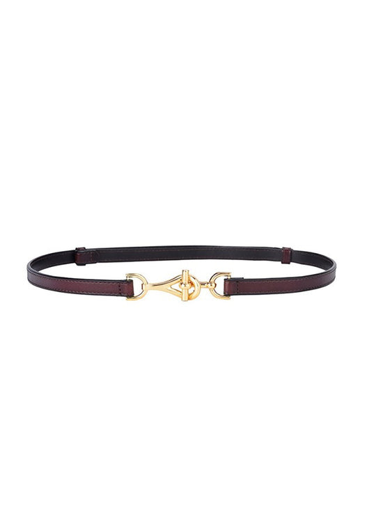 Plissé Kopenhagen Gina Belt dunkelbraun