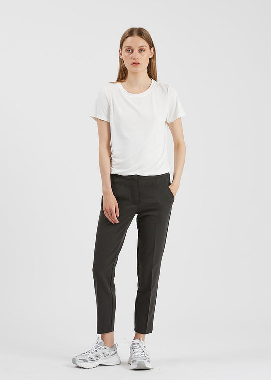 Minimum Halle pantalon vert foncé