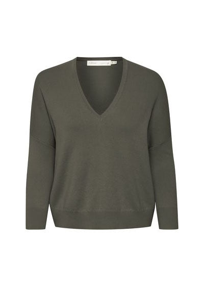 Inwear Birdy V-ringning Pullover Bettle Green