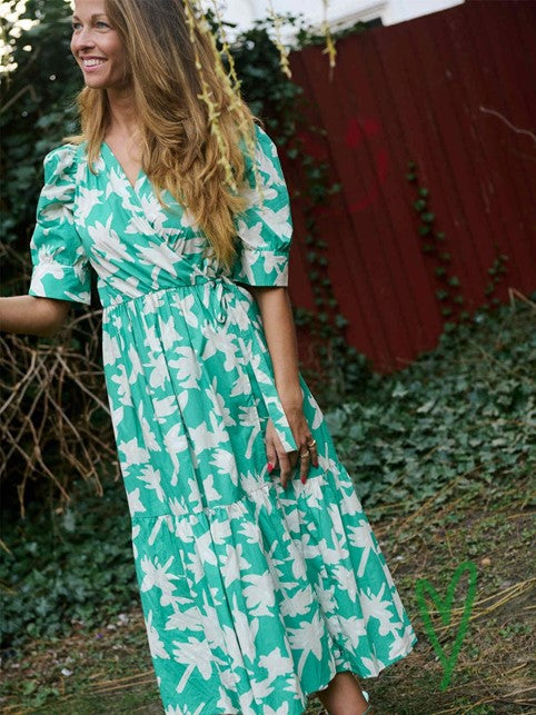 Coster Copenhagen Wrap Dress Wild Flower Prin
