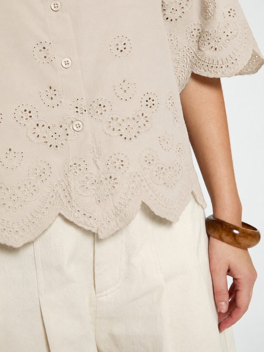 Peppercorn PCOda Shirt Whitecap Creme