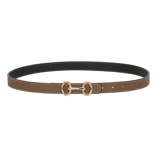 Plissé Copenhagen Grace Belt brown/black