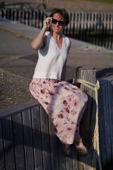 Part Two Rosabell skirt pink nectar