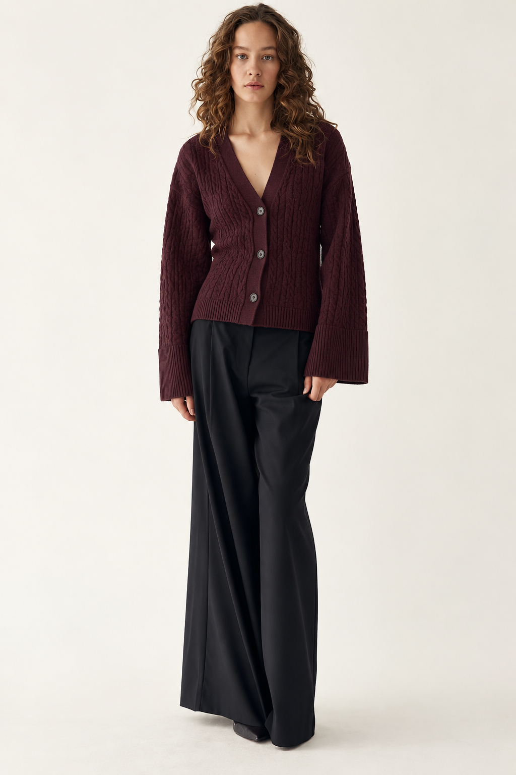 Noella N-Lenyx Knit Cardigan Winetasting