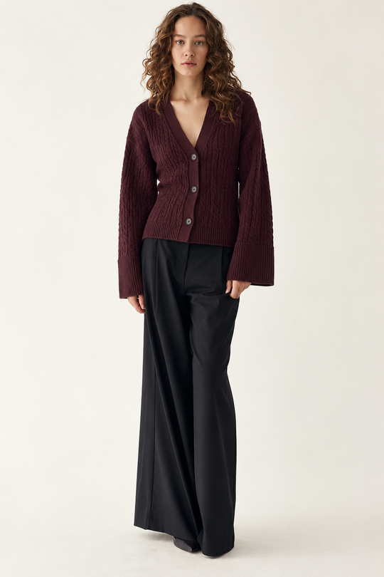 Noella N-Lenyx Knit Cardigan Winetasting