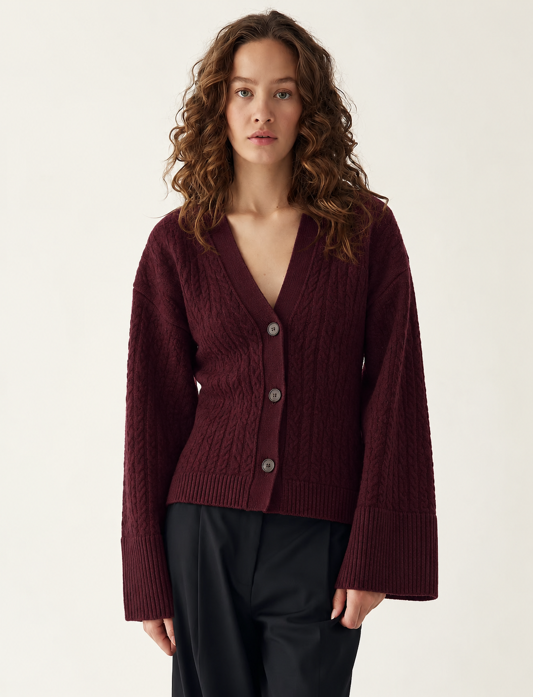 Noella N-Lenyx Knit Cardigan Winetasting