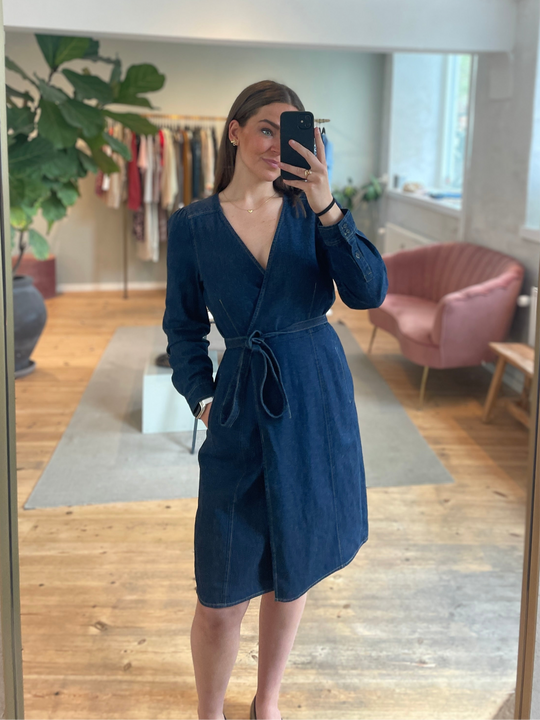 Inwear DafinaIW Wrap dress blue denim