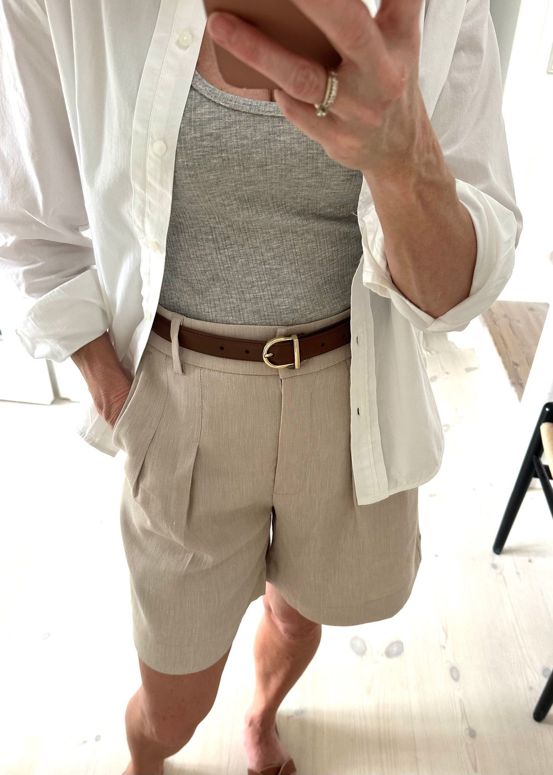 Plissé Copenhagen Christa belt brun