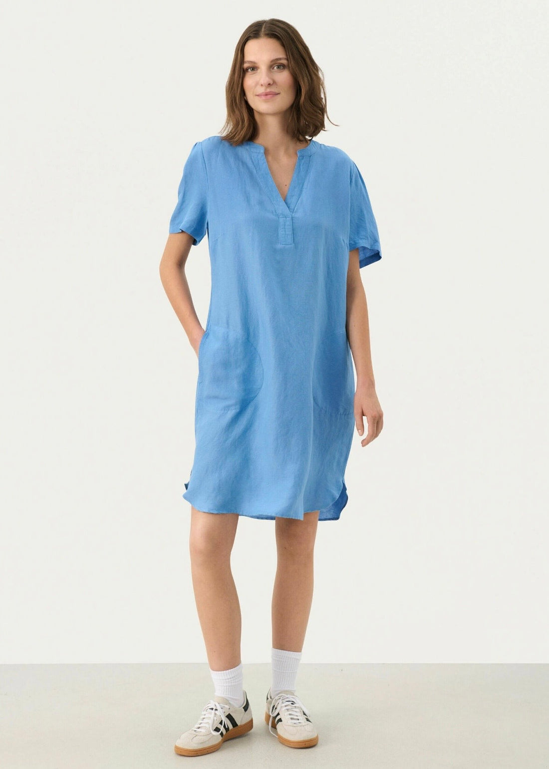 Part Two Aminase dress silver lake blue