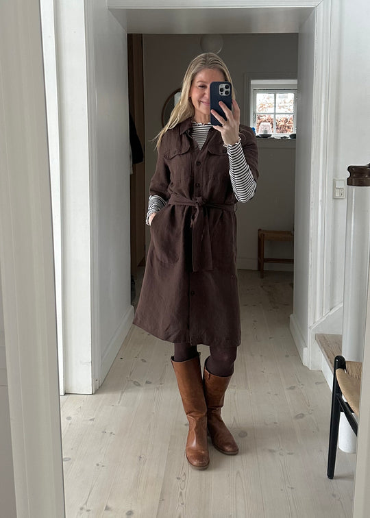 Part Two RailiPW Dress Bracken (brun)