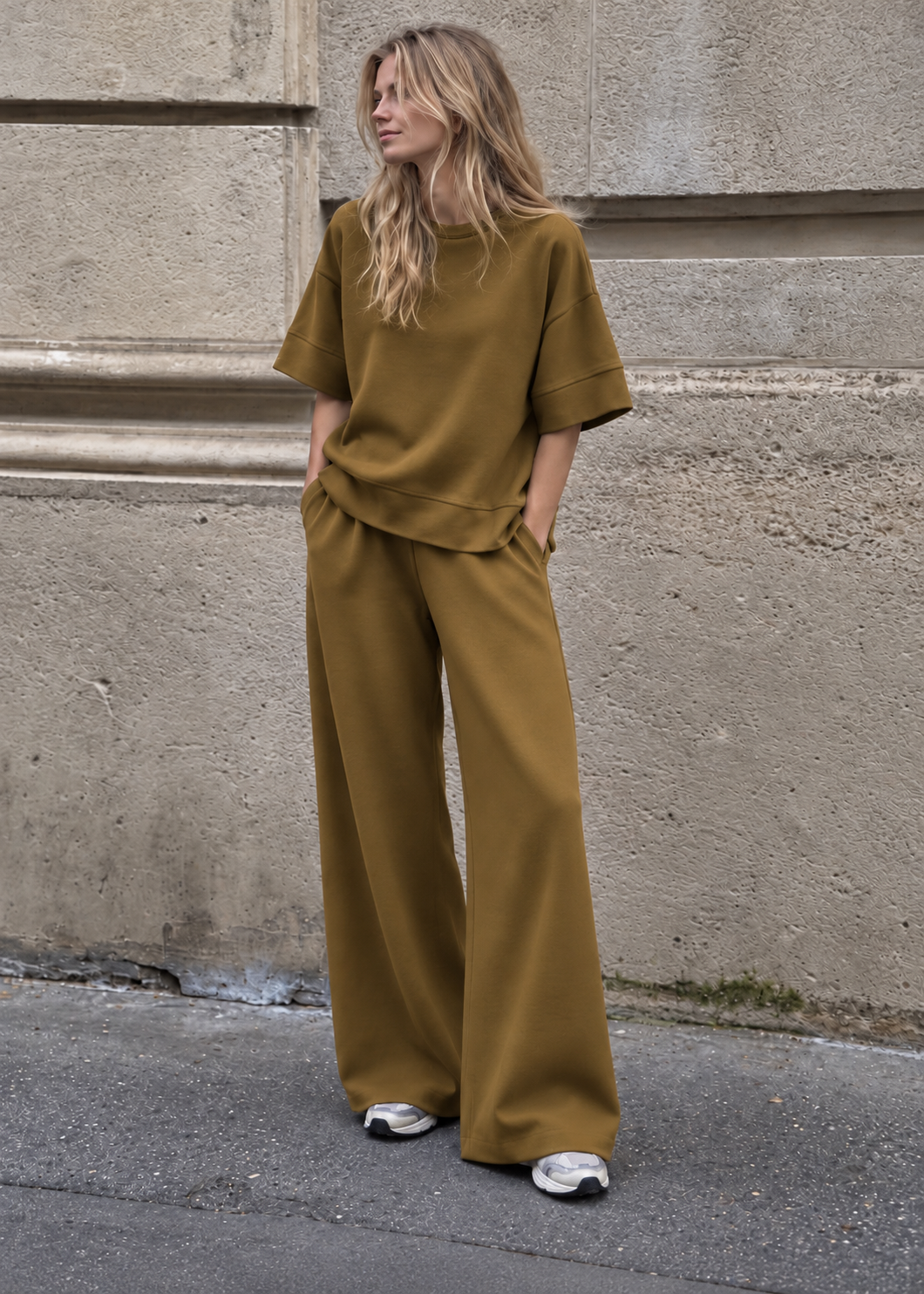Peppercorn PCMinnie Grs Pant Kangaroo Brown